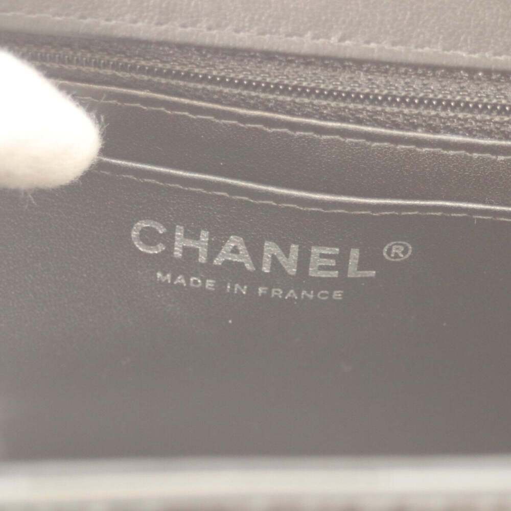 Chanel So Black AS4388 Single Flap Patent Camellia Small - Picture 8 of 9